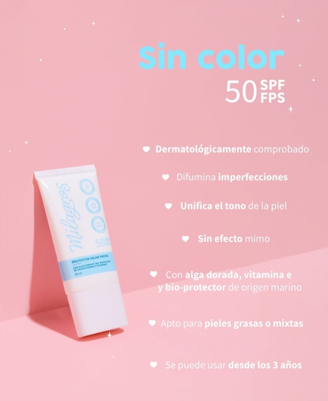 MILAGROS REF: PROTECTOR SOLAR