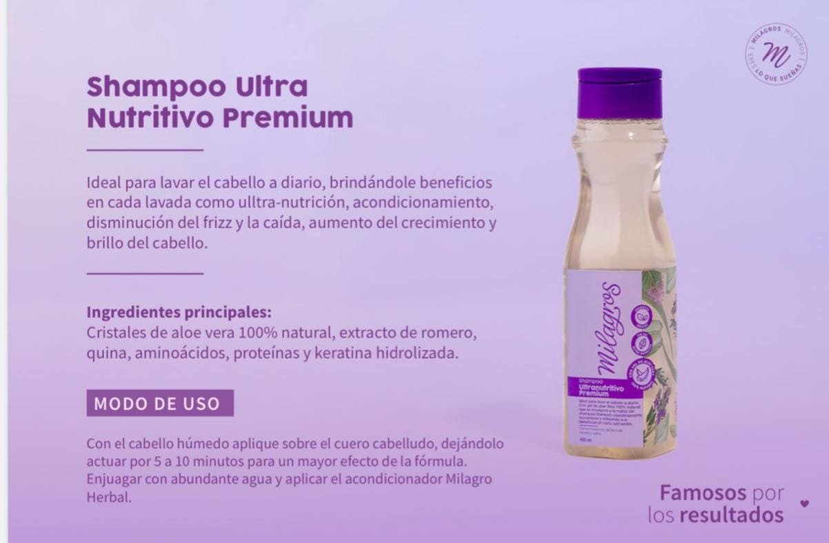 SHAMPOO ULTRA NUTRITIVO PREMIUM