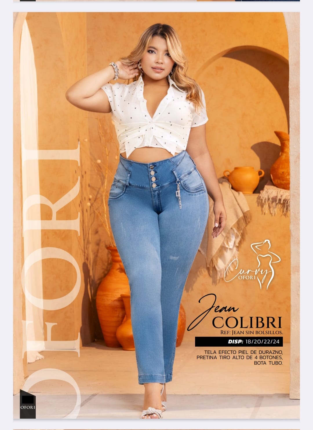 JEANS COLOMBIANOS OFORI COLIBRI