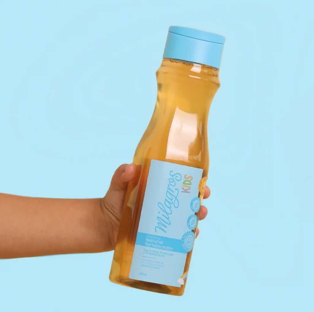 Shampoo Natural Fortalecedor Kids (sin químicos) 450 ml