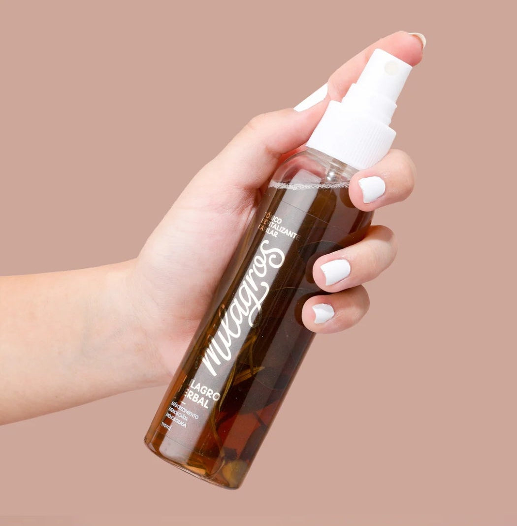 Tónico Revitalizante Capilar Milagro Herbal (tónico con romero)